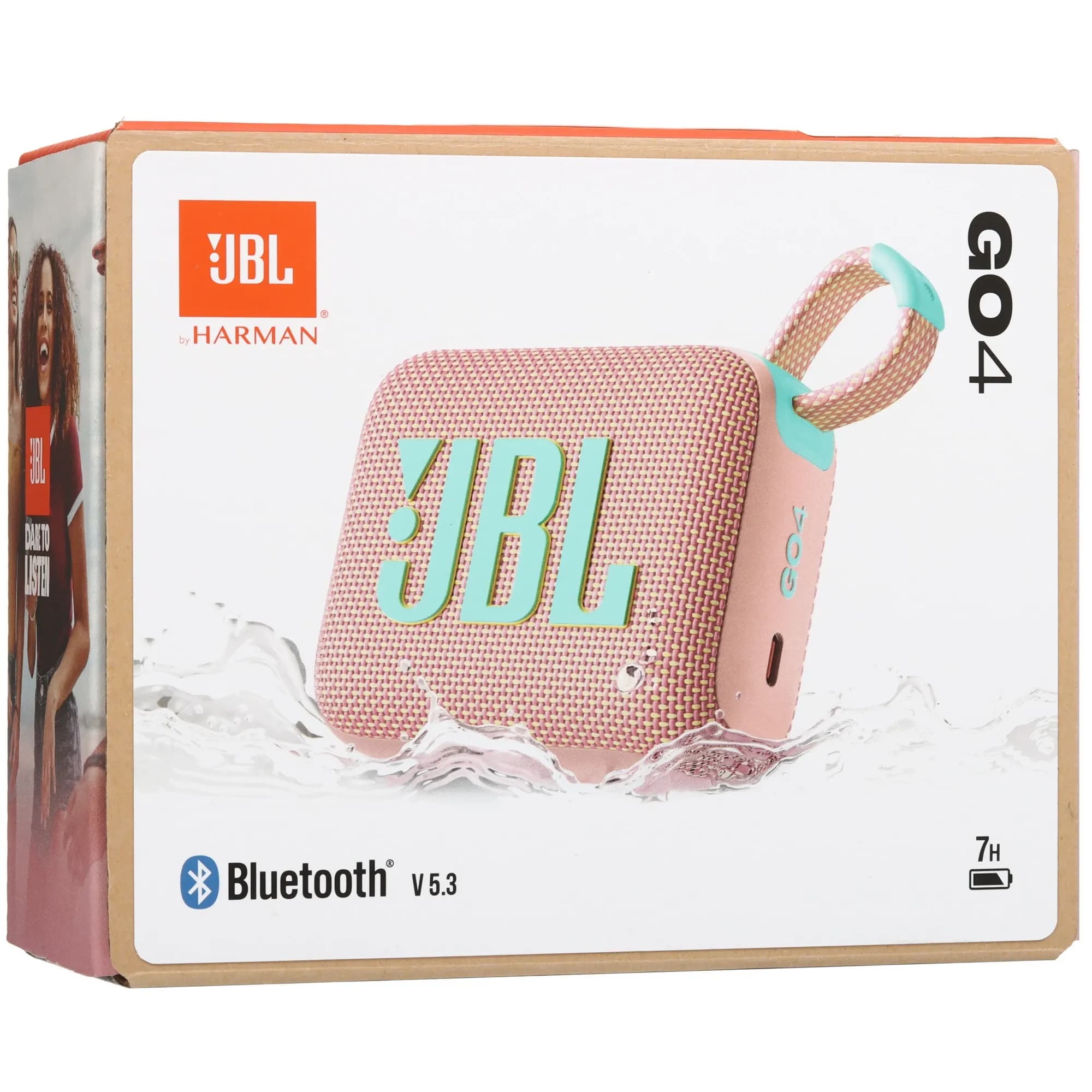 Портативная колонка JBL GO 4 голубой/розовый 7