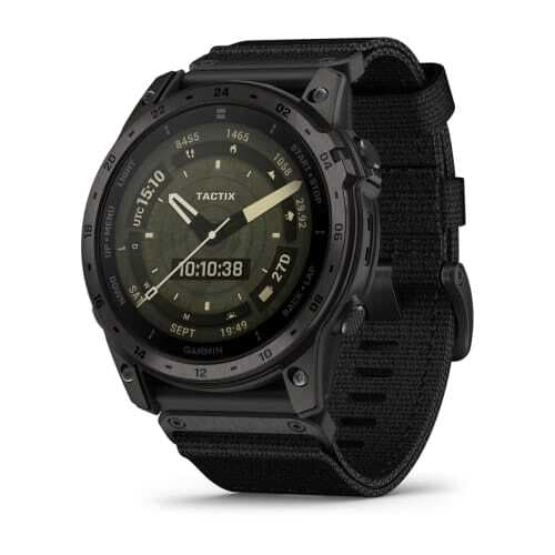 Смарт-часы Garmin Tactix 7 Amoled Edition - 51 mm, черный с черным нейлоновым ремешком