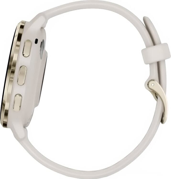 Смарт-часы Garmin Venu 3S - 41 mm, цвета Слоновой кости с золотистым безелем, бежевый ремешок 5