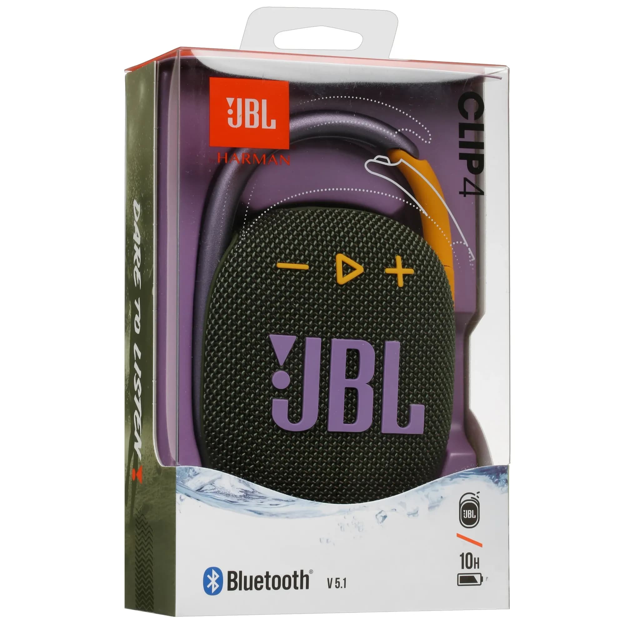 Портативная колонка JBL Clip 4 Зеленый 4