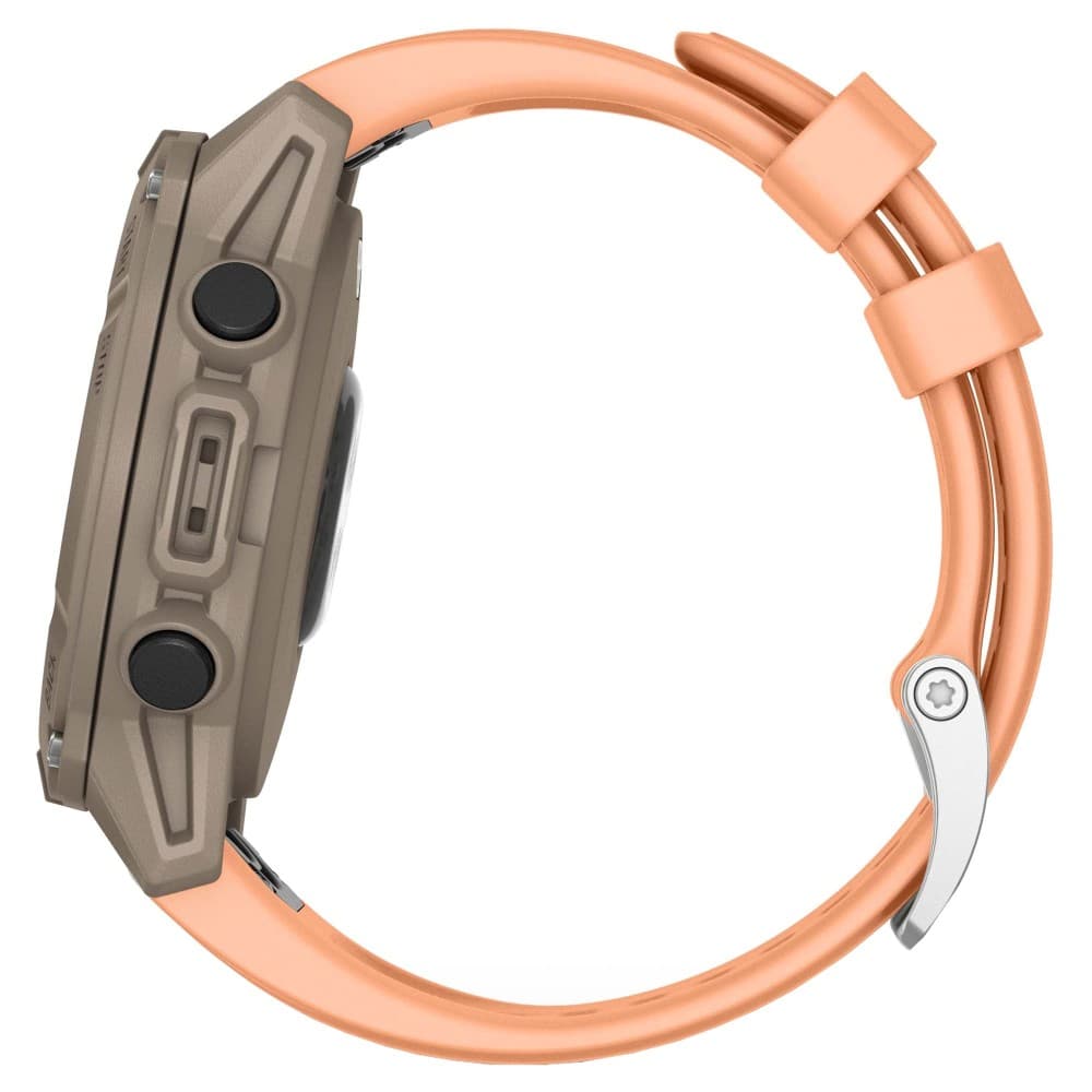 Смарт-часы Garmin Descent G2 - 45 mm, Сиренево-бежевый (палома), нежно-розовый силиконовый ремешок 4