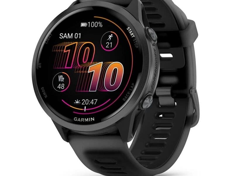 Смарт-часы Garmin Forerunner 570 - 47 mm, Сланцево-серый алюминий с черным ремешком