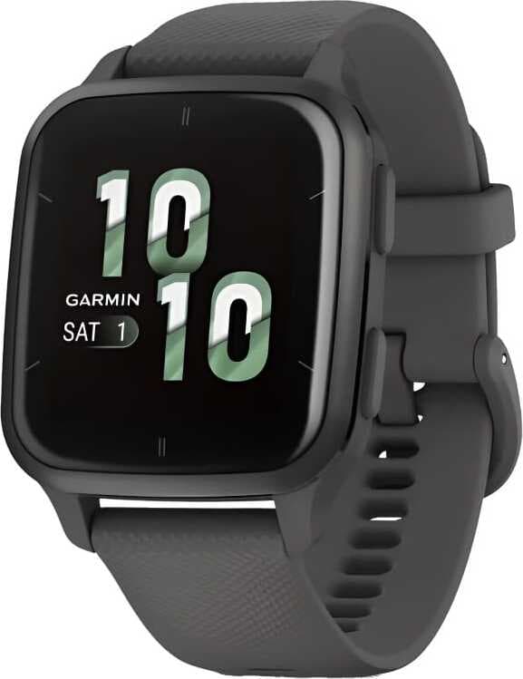 Смарт-часы Garmin Venu SQ 2 - 40 mm, Серый, серый алюминиевый безель, серый ремешок