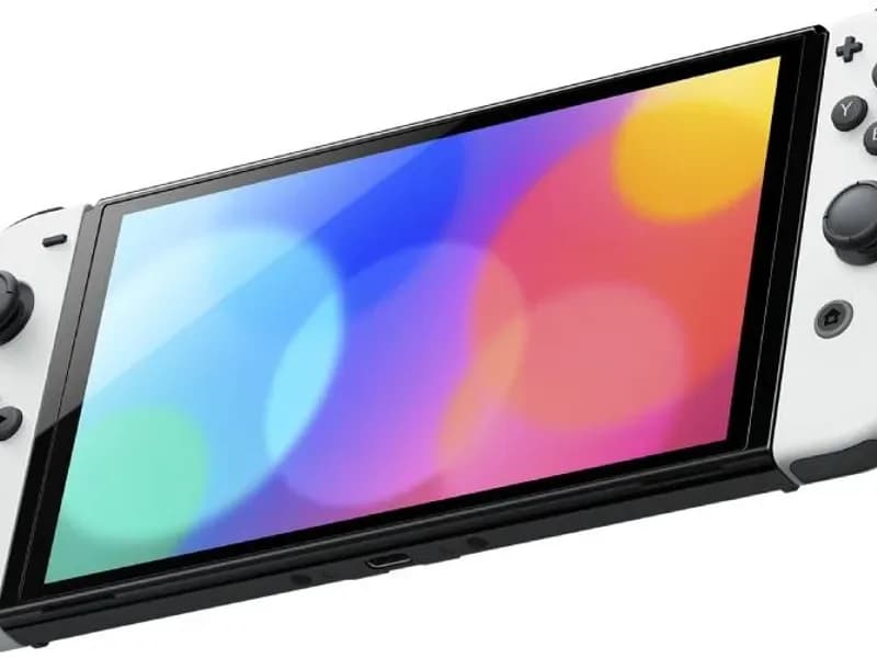 Игровая приставка Nintendo Switch OLED + Super Mario Odyssey, белый 2