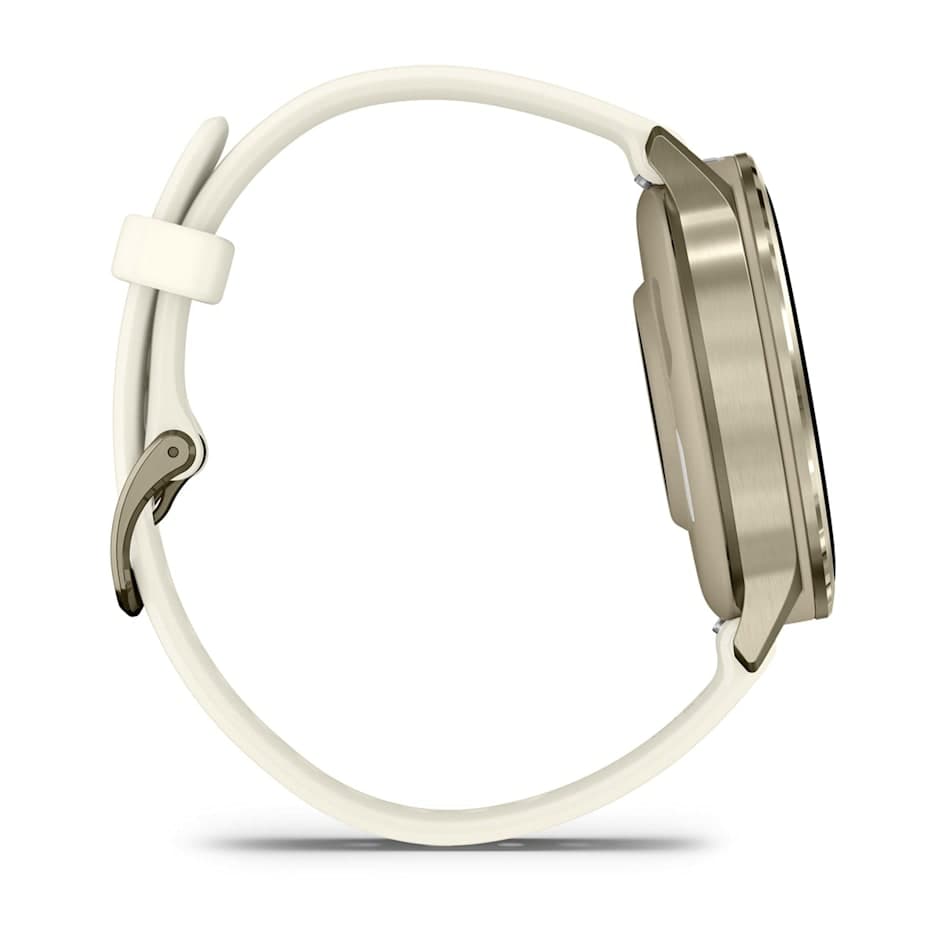 Смарт-часы Garmin Venu 4 - 41 mm, Лунно-золотистый, силиконовый ремешок цвета слоновой кости 5