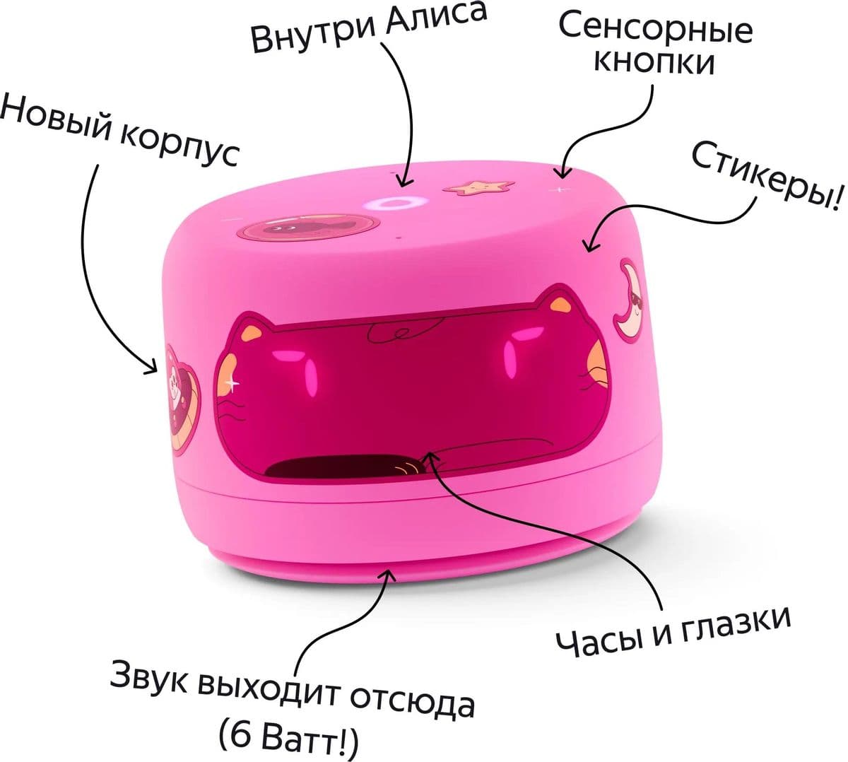 Умная колонка Яндекс станция лайт 2 - Розовый 5