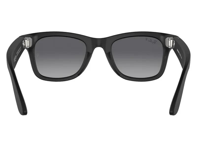 Умные очки Ray-Ban Meta Wayfarer RW4008 (Матовая чёрная оправа, линзы поляризованные графитовый градиент), размер L 4