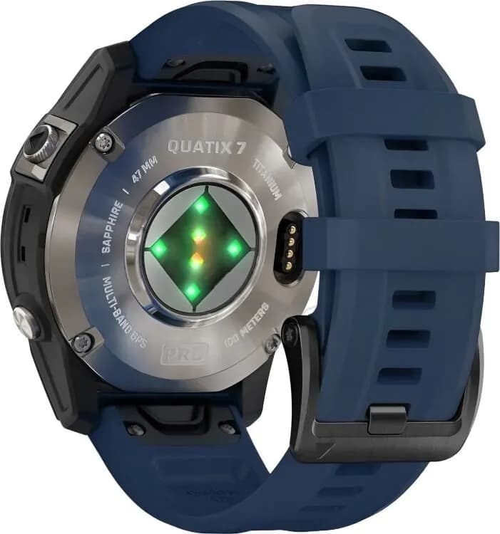 Смарт-часы Garmin Quatix 7 Pro - 47 mm, Титановый, темно-синий ремешок 6