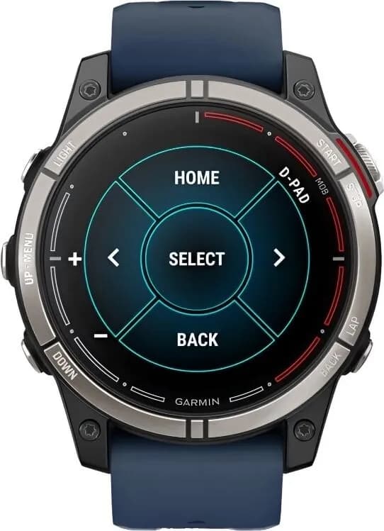 Смарт-часы Garmin Quatix 7 Pro - 47 mm, Титановый, темно-синий ремешок 4