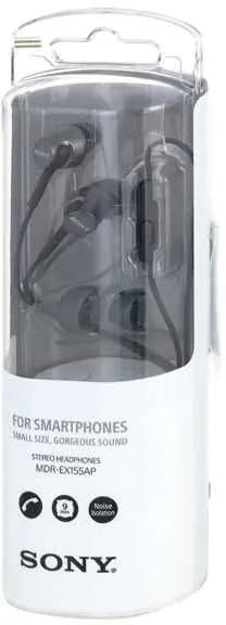 Наушники вставные Sony MDR-EX155AP Black 2