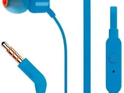 Наушники JBL Tune 110, 3.5 мм, внутриканальные, цвет Синий