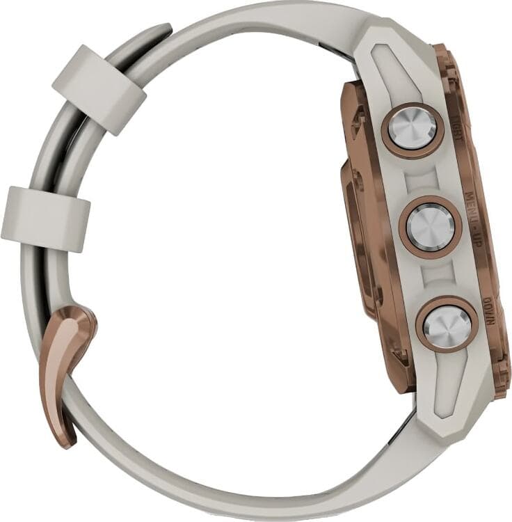 Смарт-часы Garmin Descent Mk3i - 43 mm, Титановый, бронзовый безель с PVD-покрытием, серый силиконовый ремешок 5