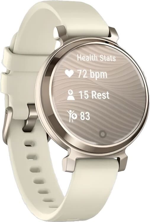 Смарт-часы Garmin Lily 2 - 35 mm, безель цвета кремовое золото, силиконовый ремешок цвета кокоса 3