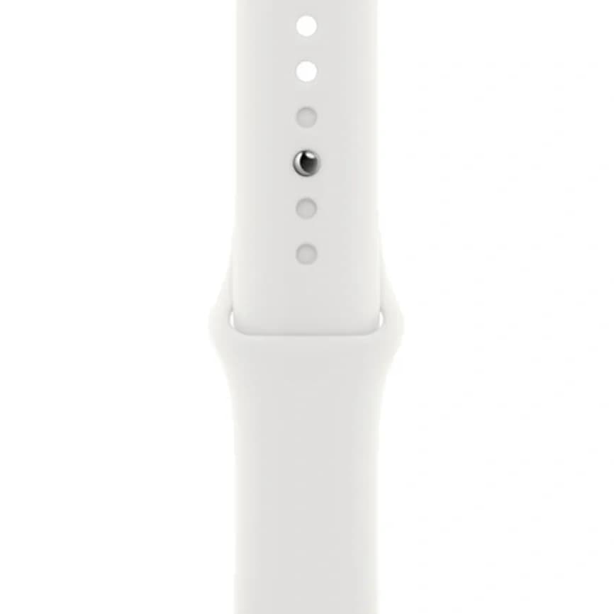 Смарт-часы Apple Watch S8 - 45 mm GPS Silver/White Sport band 3