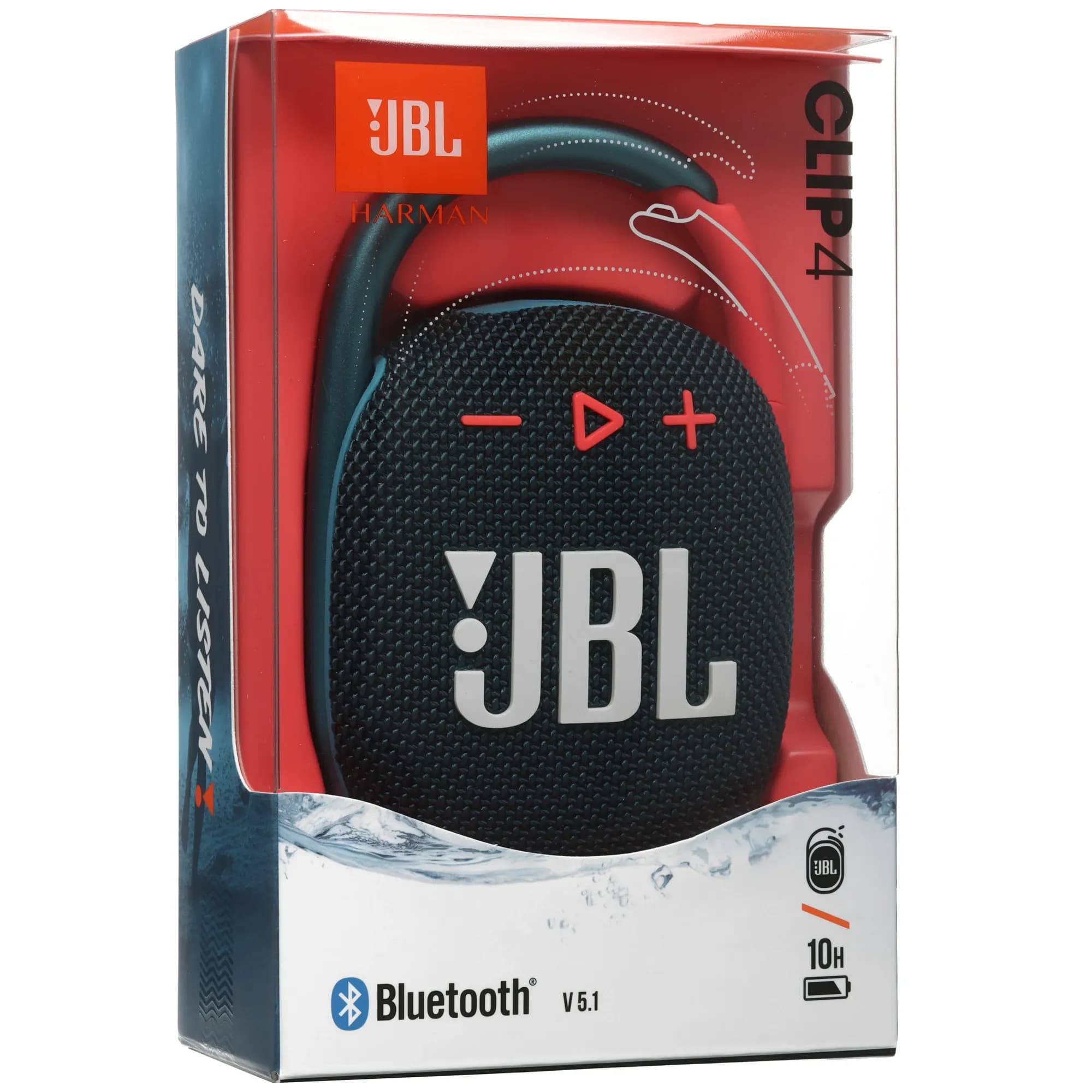 Портативная колонка JBL Clip 4 Синий/розовый 5
