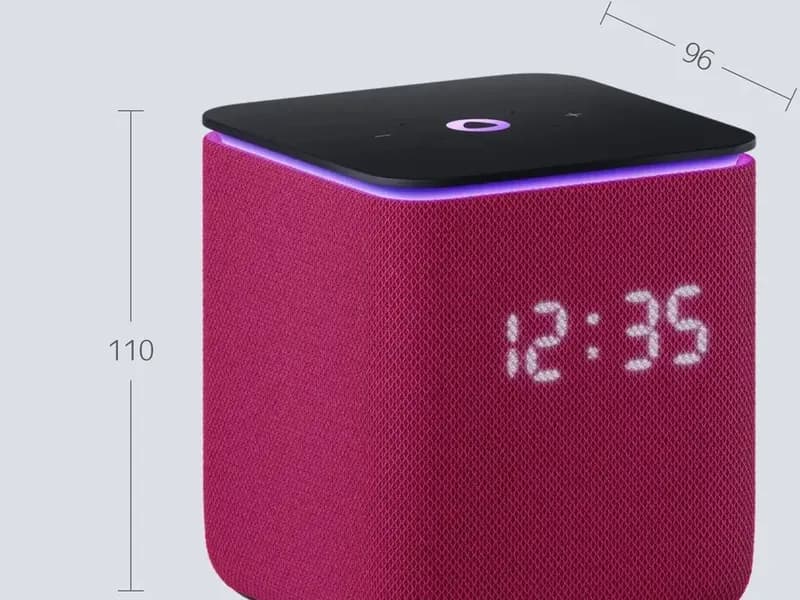 Умная колонка Яндекс Станция Миди Малиновый 4