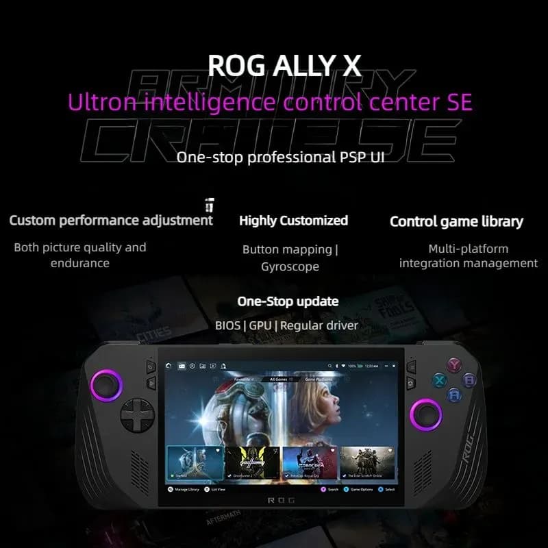 Портативная игровая консоль Asus ROG Ally X 24/1Tb (EU), чёрный (RC72LA) 9