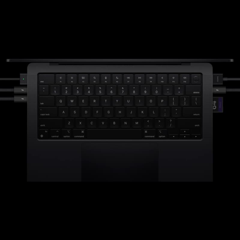 Ноутбук Apple MacBook Pro 14" M4 Max (2024) 16C CPU/40C GPU, 128 ГБ RAM, 8 ТБ SSD, (Space Black | Черный космос) (Z1FG0000V; Z1FT0034U) 7