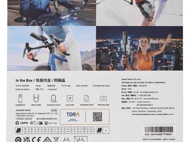 Экшн-камера Insta360 X5 Black (Standard Bundle) 7