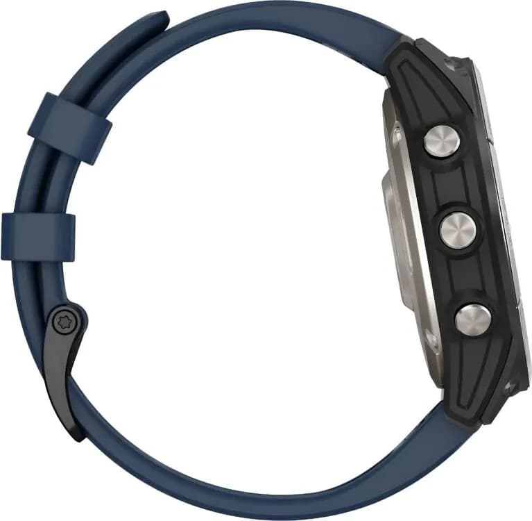 Смарт-часы Garmin Quatix 7 Pro - 47 mm, Титановый, темно-синий ремешок 5