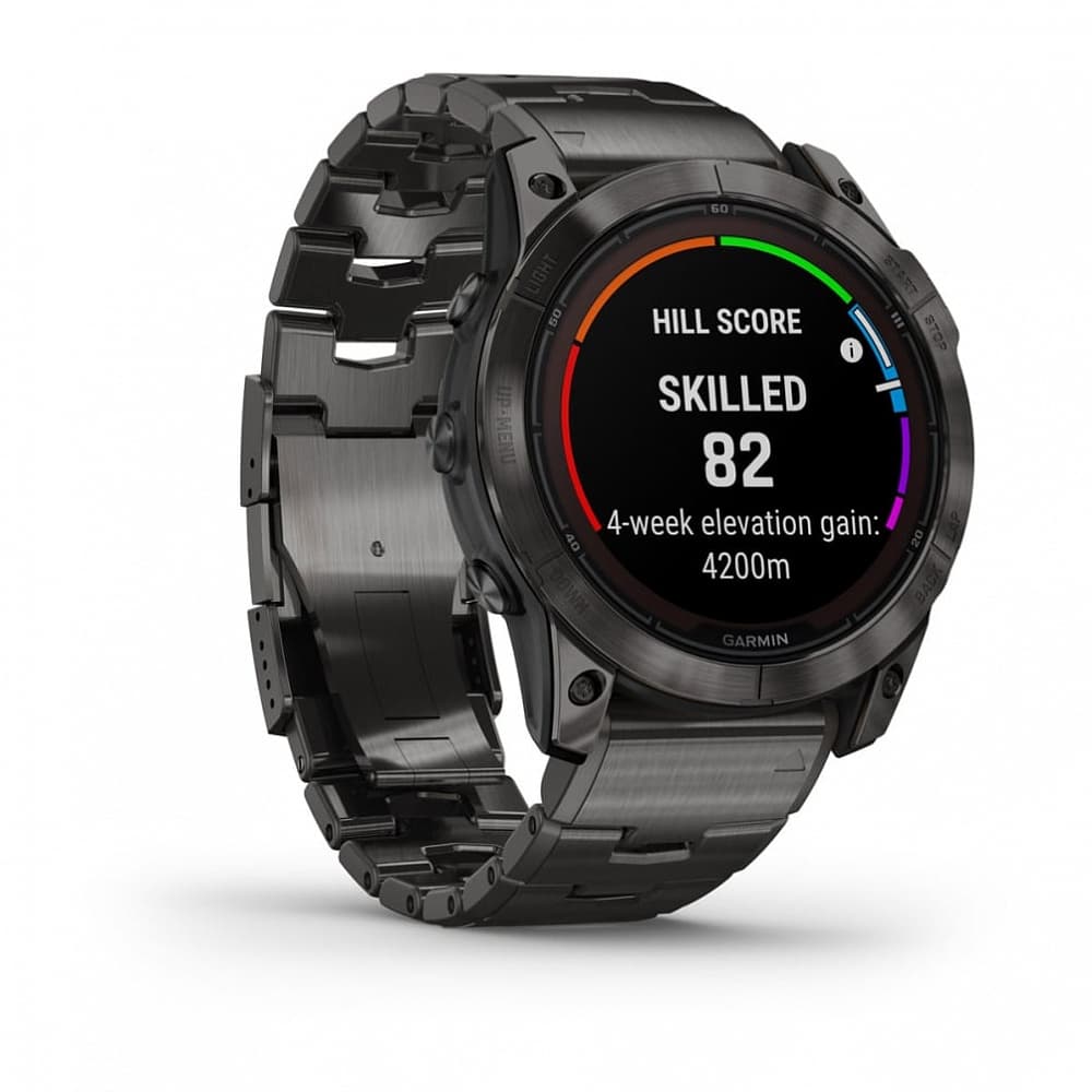 Смарт-часы Garmin Fenix 7X Pro Sapphire Solar Edition - 51 mm, Титановый, угольно-серый безель с DLC-покрытием, титановый браслет 3