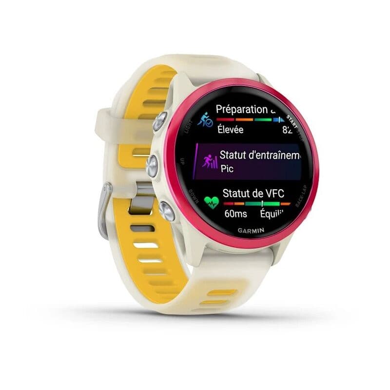 Смарт-часы Garmin Forerunner 570 - 47 mm, Желтый алюминий с бело-бирюзовым ремешком 3