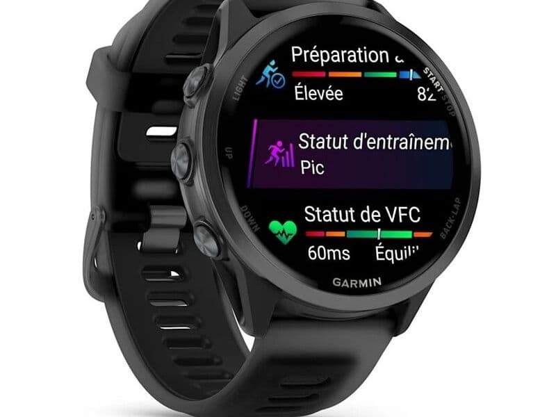 Смарт-часы Garmin Forerunner 570 - 47 mm, Сланцево-серый алюминий с черным ремешком 3