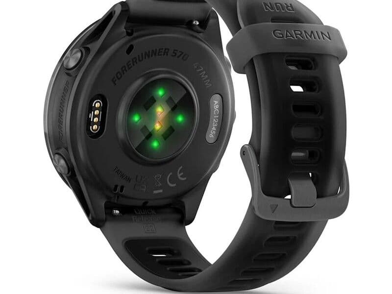 Смарт-часы Garmin Forerunner 570 - 47 mm, Сланцево-серый алюминий с черным ремешком 7