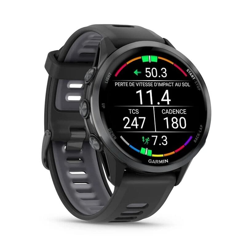 Смарт-часы Garmin Forerunner 970 - 47 mm, Черный, темно-серый титановый безель с DLC-покрытием, черно-серый ремешок (010-02969-00) 3