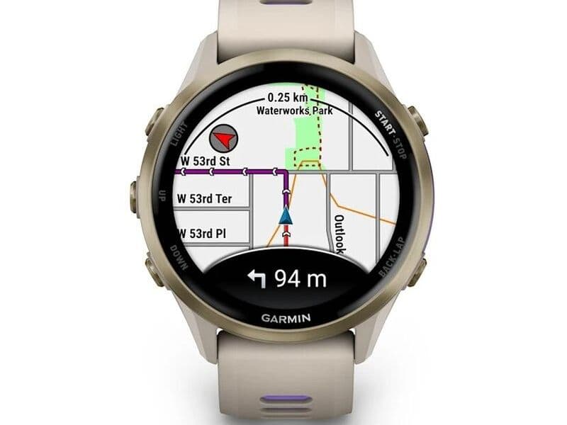 Смарт-часы Garmin Forerunner 970 - 47 mm, Золотистый, титановый безель, серый с индиго ремешок (010-02969-02) 2