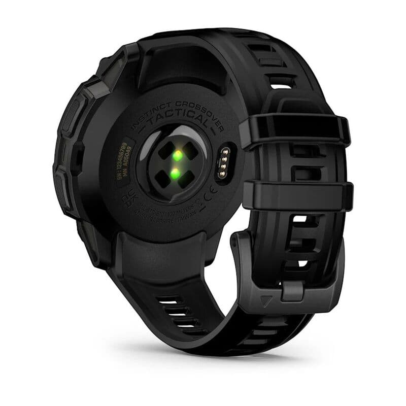 Смарт-часы Garmin Instinct Crossover Amoled Tactical Edition - 46 mm, Черный, черный силиконовый ремешок 9