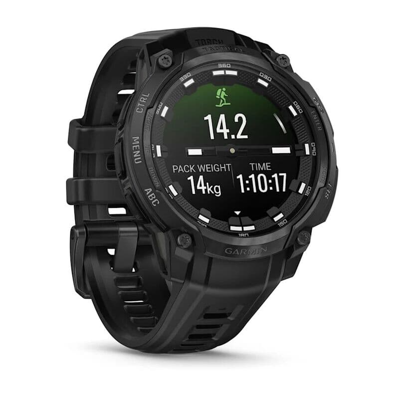 Смарт-часы Garmin Instinct Crossover Amoled Tactical Edition - 46 mm, Черный, черный силиконовый ремешок 3