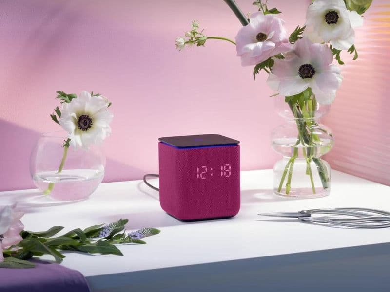 Умная колонка Яндекс Станция Миди Малиновый 12