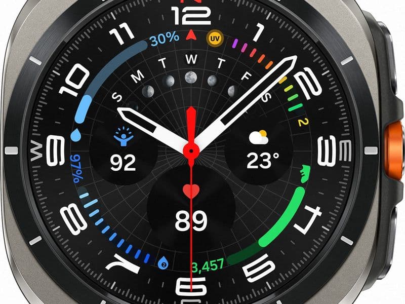 Смарт-часы Samsung Galaxy Watch Ultra (2025) - 47 mm (SM-L705) Titanium Silver (черный ремешок) 2