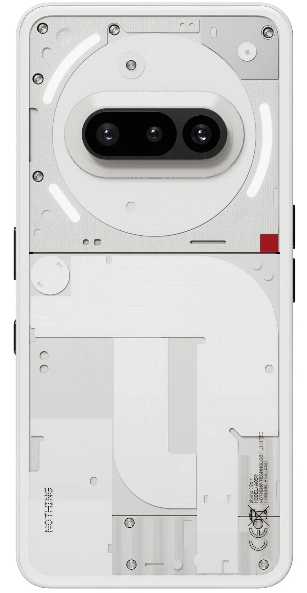 Смартфон Nothing Phone 3A 12/256 ГБ (Белый | White) 5