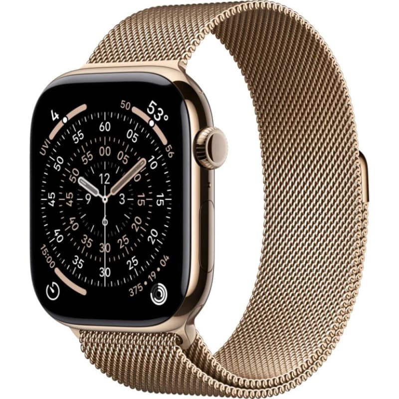 Умные часы Apple Watch Series 11 42 мм Titanium Milanese Loop Золотой