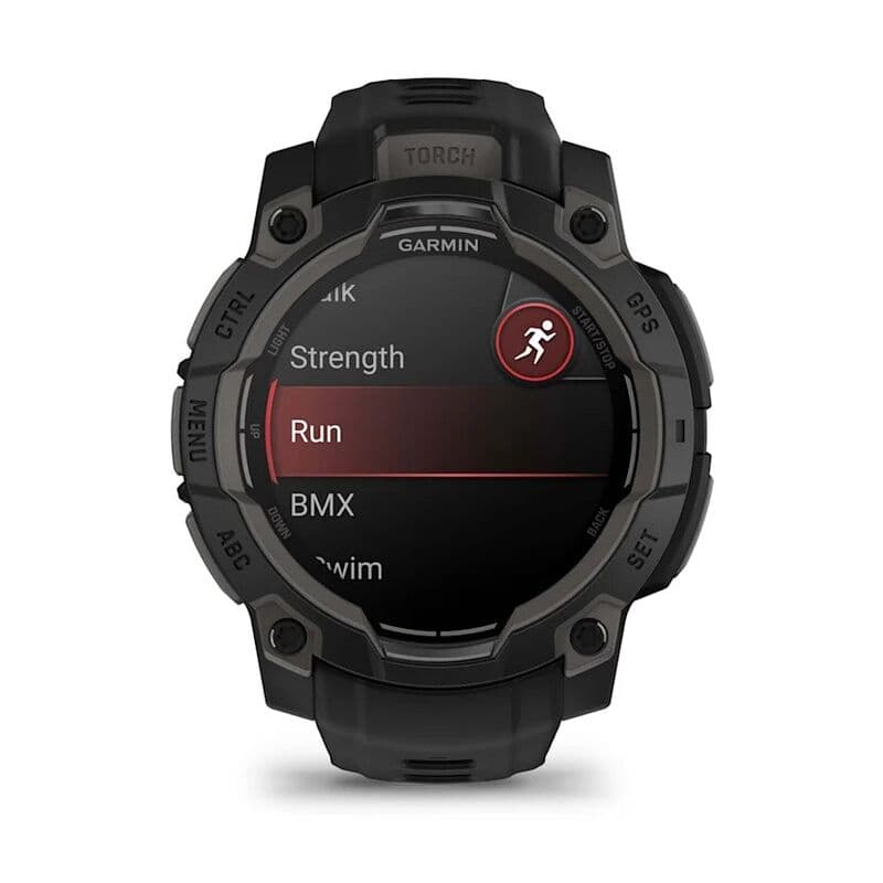 Смарт-часы Garmin Instinct 3 - 45 mm, Amoled, Черный, угольно-черный ремешок 2