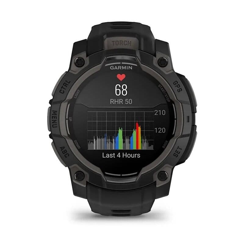 Смарт-часы Garmin Instinct 3 - 45 mm, Amoled, Черный, угольно-черный ремешок 5