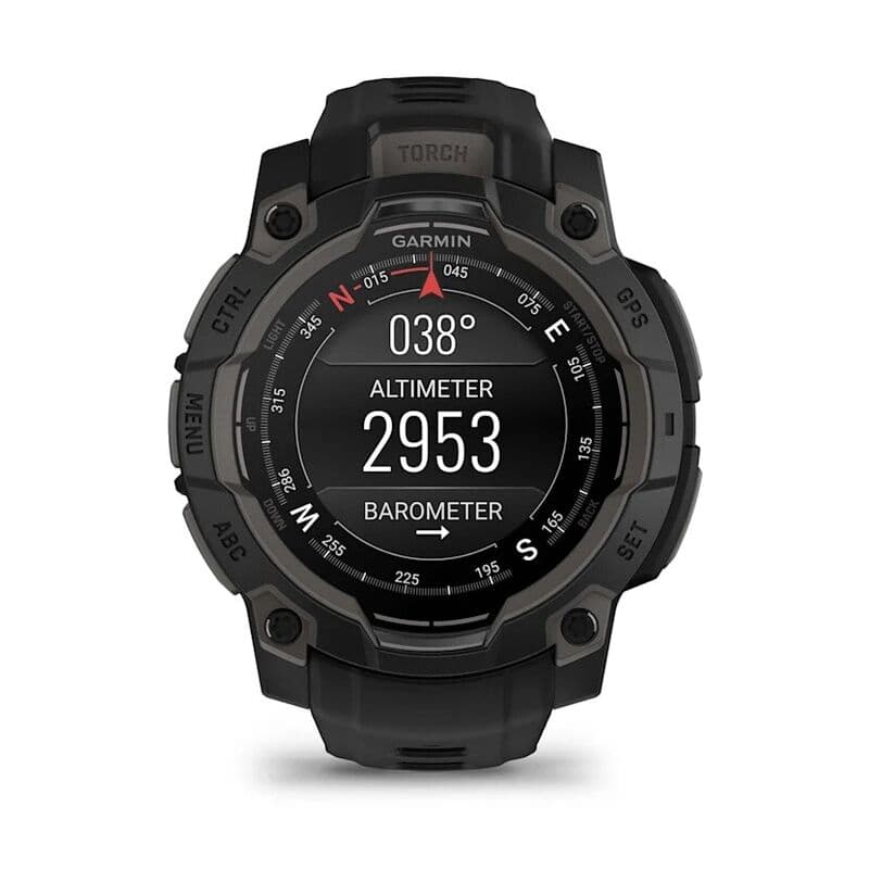 Смарт-часы Garmin Instinct 3 - 45 mm, Amoled, Черный, угольно-черный ремешок 6