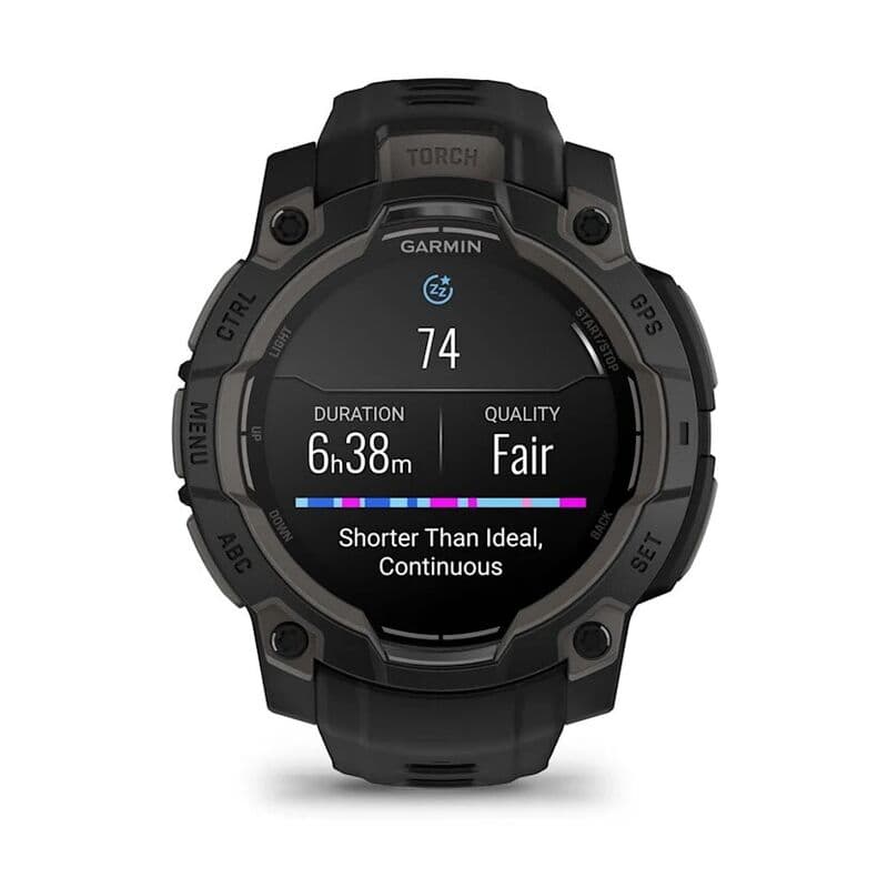 Смарт-часы Garmin Instinct 3 - 45 mm, Amoled, Черный, угольно-черный ремешок 7