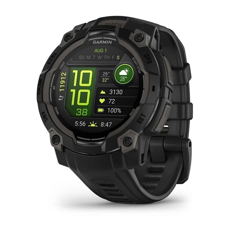 Смарт-часы Garmin Instinct 3 - 45 mm, Amoled, Черный, угольно-черный ремешок
