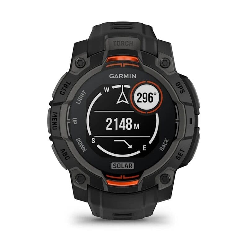 Смарт-часы Garmin Instinct 3 - 45 mm, Solar, Черный, черный ремешок 6