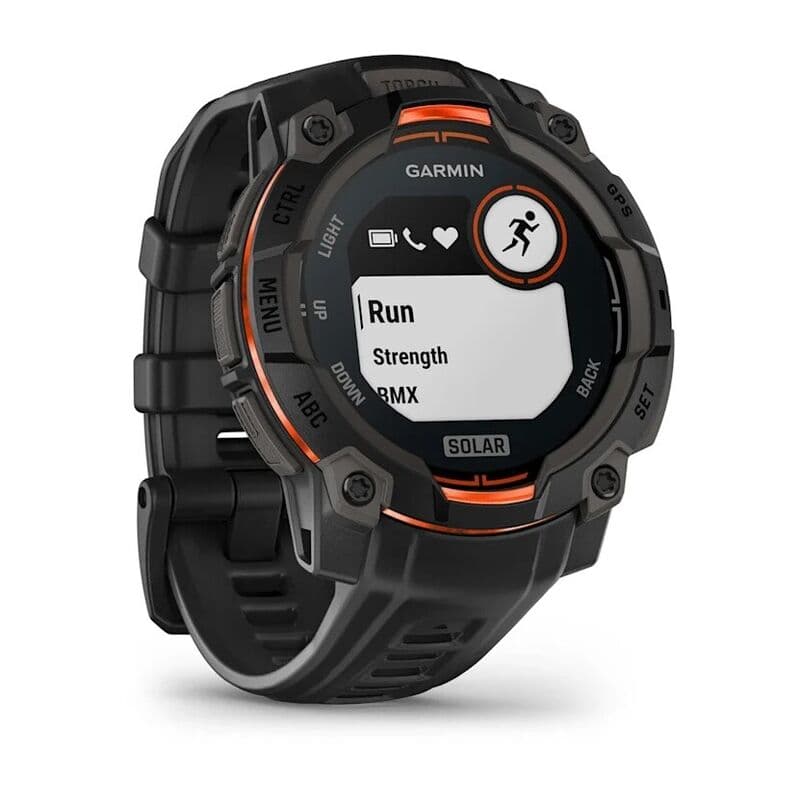 Смарт-часы Garmin Instinct 3 - 45 mm, Solar, Черный, черный ремешок 3
