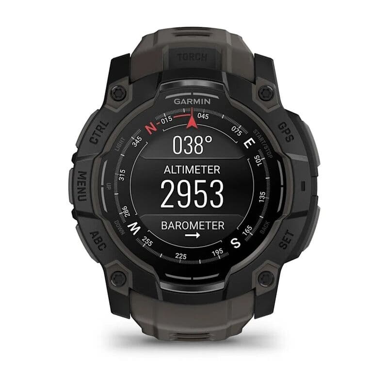 Смарт-часы Garmin Instinct 3 - 50 mm, Amoled, Черный, угольно-черный ремешок 8