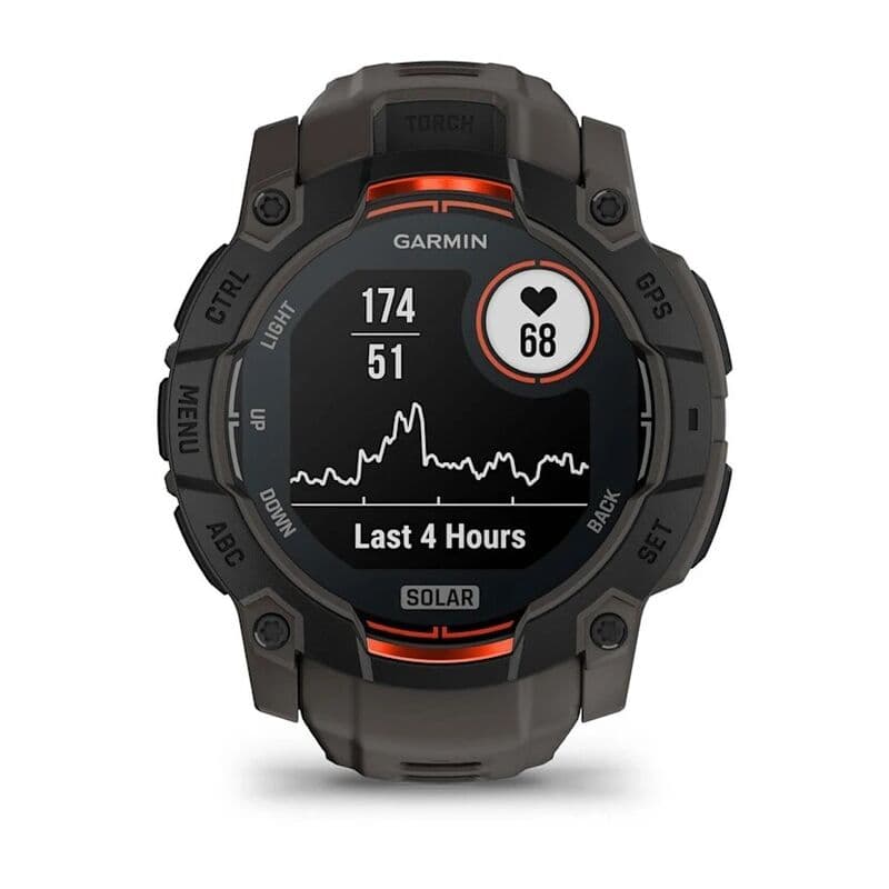 Смарт-часы Garmin Instinct 3 - 50 mm, Solar, Черный, угольно-черный ремешок 6