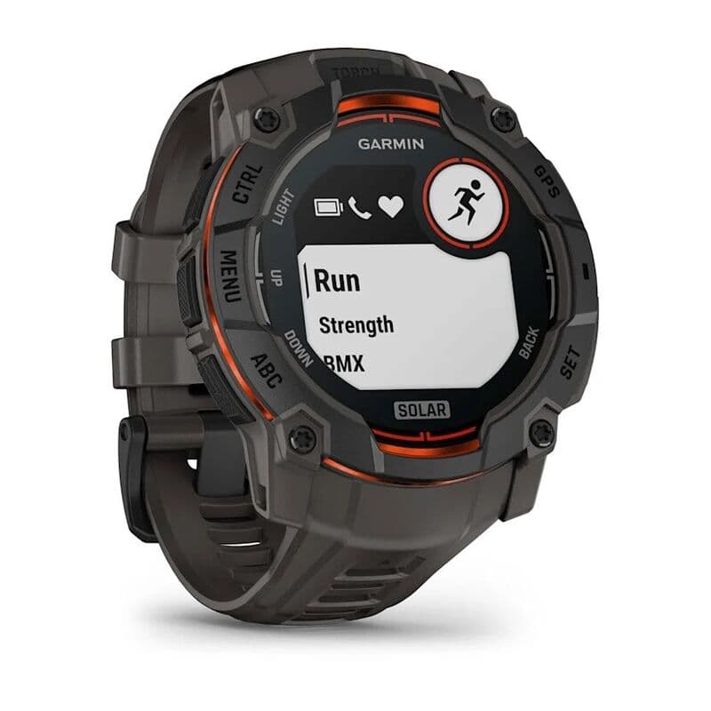 Смарт-часы Garmin Instinct 3 - 50 mm, Solar, Черный, угольно-черный ремешок 3