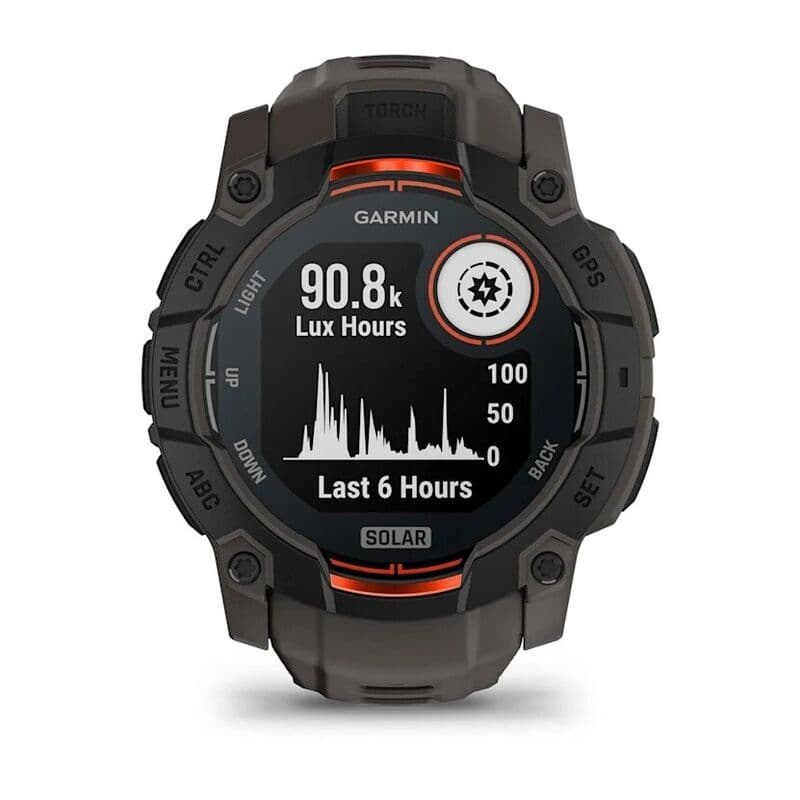 Смарт-часы Garmin Instinct 3 - 50 mm, Solar, Черный, угольно-черный ремешок 2