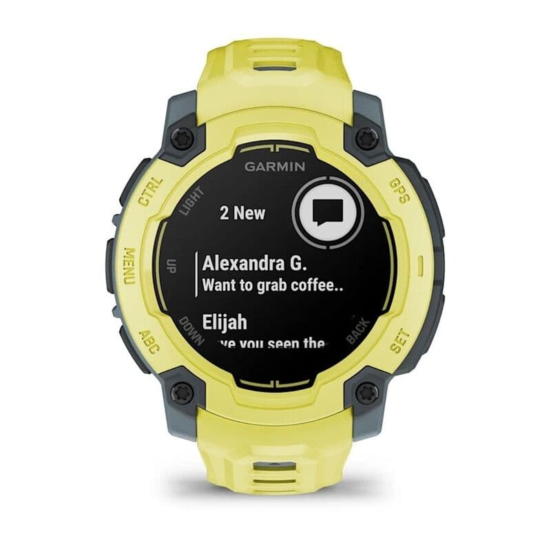 Смарт-часы Garmin Instinct E - 45 mm, Лаймовый, лаймовый силиконовый ремешок 5