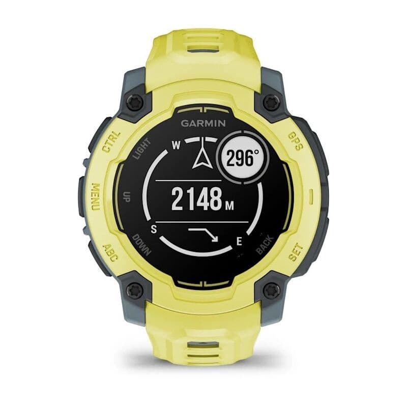 Смарт-часы Garmin Instinct E - 45 mm, Лаймовый, лаймовый силиконовый ремешок 3
