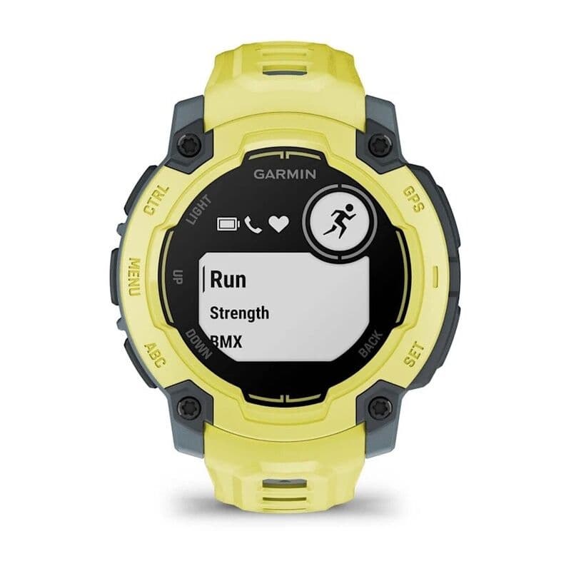 Смарт-часы Garmin Instinct E - 45 mm, Лаймовый, лаймовый силиконовый ремешок 2
